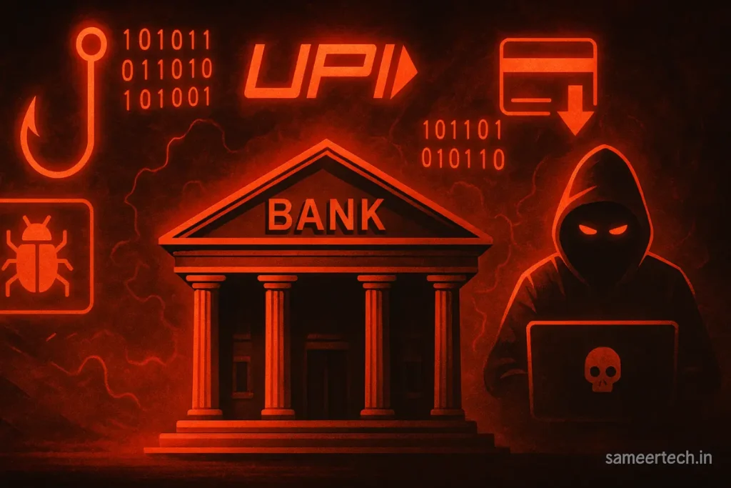 Cyberattacks on Indian banks in 2025 targeting UPI and online banking