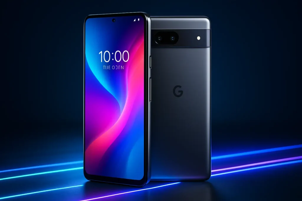 Google Pixel 10 Officially Launched – Full Specifications, Camera Upgrades & AI Features 2 Google Pixel 10 smartphone with sleek design and vibrant display