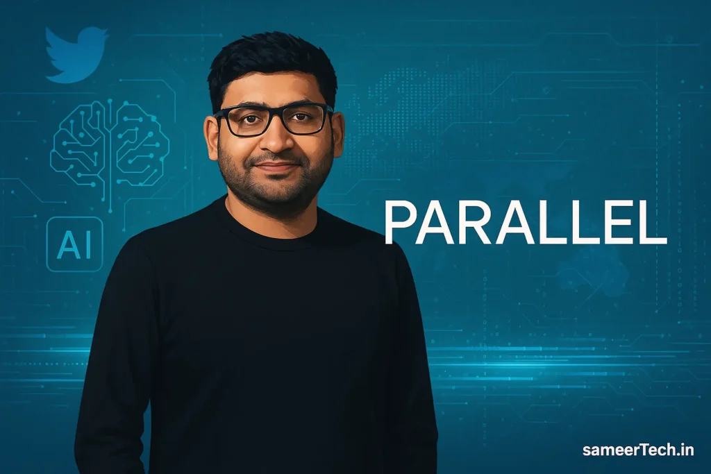 Parallel AI: Parag Agrawal’s Bold Step Beyond Twitter 2 Parag Agrawal launches AI startup Parallel with futuristic technology background