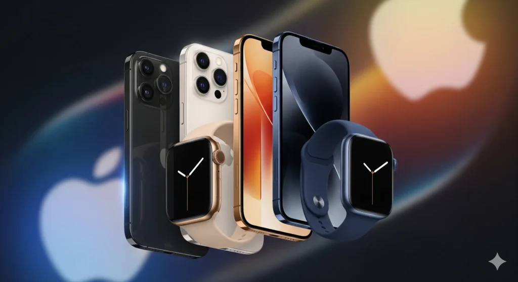 Apple Event 2025: iPhone 17 Launch, Price in India, Colors, and Apple Watch Updates 1 Apple Event 2025 featuring iPhone 17 in multiple colors and Apple Watch